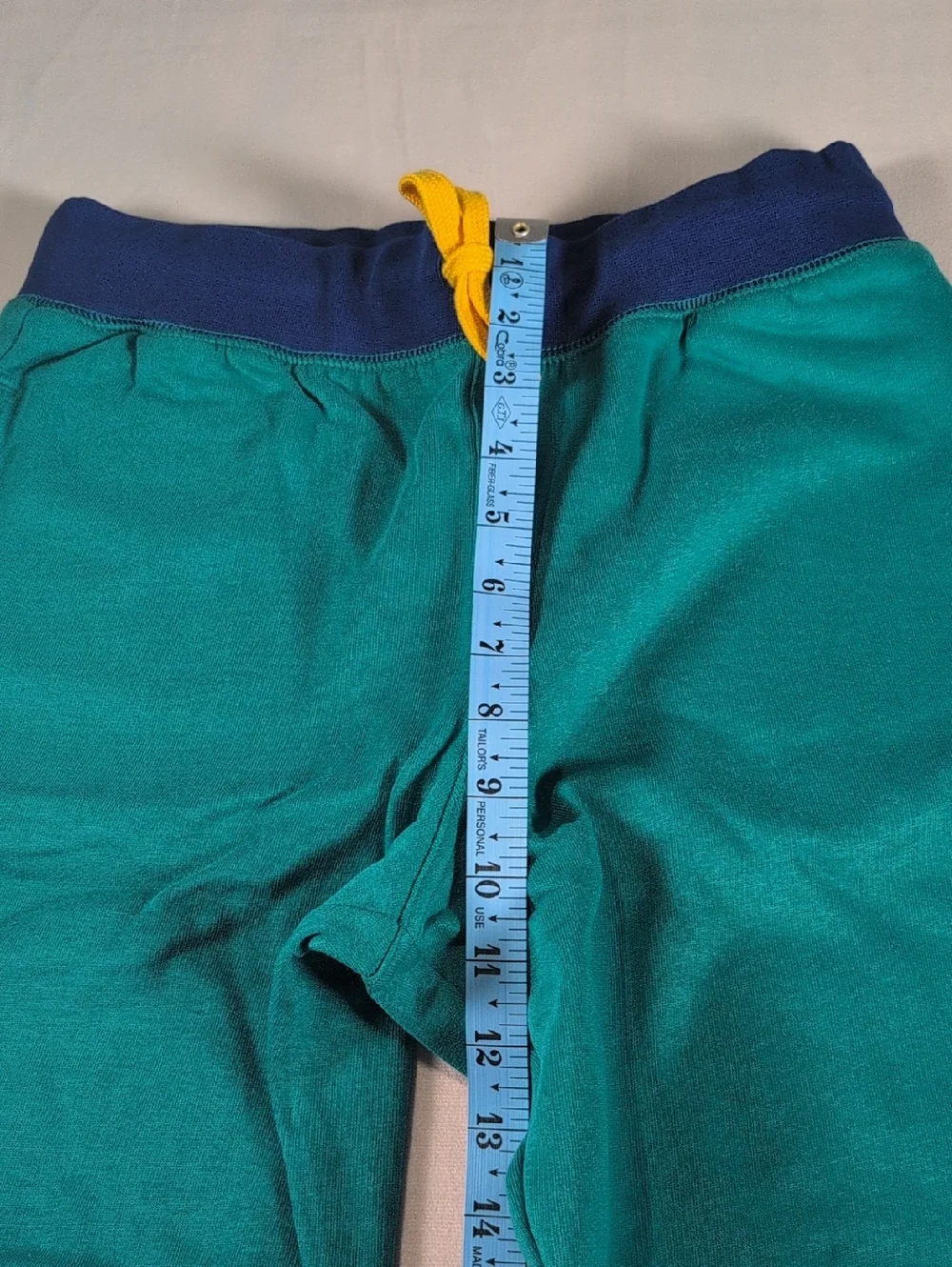 Lands' End Colorblock Iron Knee Fleece Jogger in Spade Blue Size Large Husky